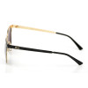 Женские солнцезащитные очки с поляризазией (polarized) 0152bg-W чёрные с чёрной линзой 