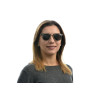 Женские солнцезащитные очки с поляризазией (polarized) 0152bg-W чёрные с чёрной линзой 
