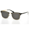 Женские солнцезащитные очки с поляризазией (polarized) 0152bg-W чёрные с чёрной линзой 