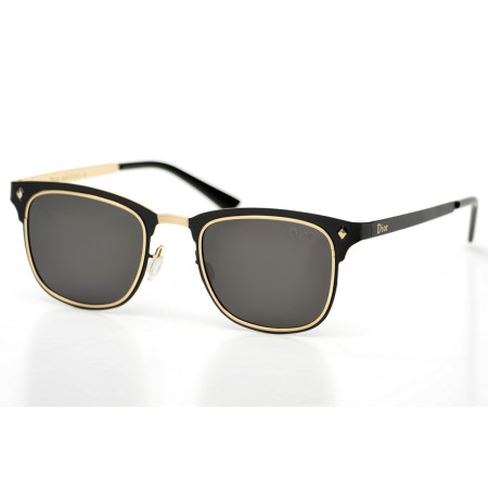 Женские солнцезащитные очки с поляризазией (polarized) 0152bg-W чёрные с чёрной линзой 