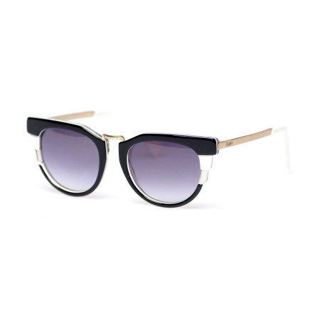 Fendi ff0063s-mvrhd чорні з чорною лінзою