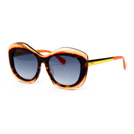 Fendi ff0029fs-leo оранжеві з блакитною лінзою поляризаційні