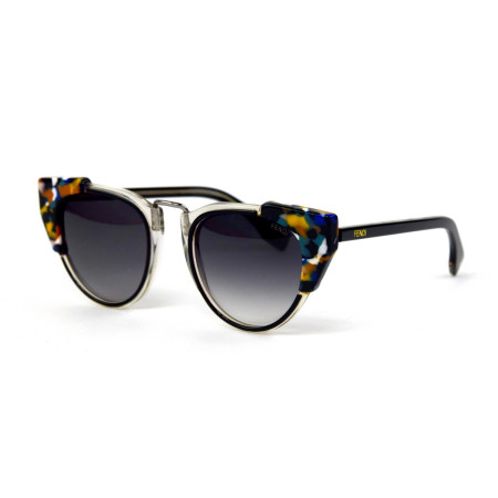 Fendi ff0074s-rcg/kc чорні з чорною лінзою