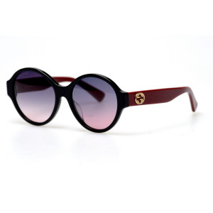 Gucci gg0280s чорні з коричневою лінзою фото