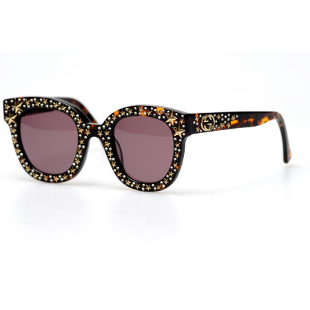 Gucci 0116-003 коричневые с коричневой линзой 