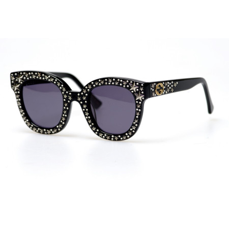 Gucci 0116-002 чорні з чорною лінзою