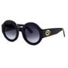 Gucci 0084s чёрные с чёрной линзой 