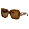 Gucci 0109brn коричневі з коричневою лінзою