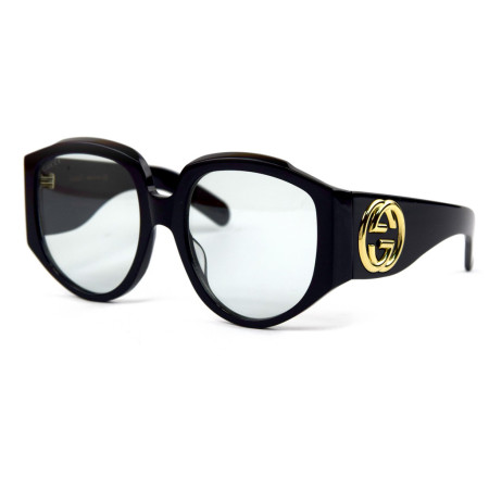Gucci 0151s чорні з прозорою лінзою