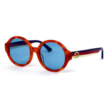 Gucci 0280s-orange помаранчеві з синьою лінзою