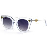 Gucci 0116s прозорі із сірою лінзою