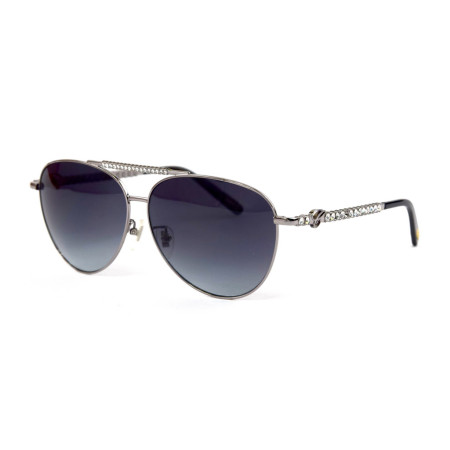 Gucci 058s-silver срібні із чорною лінзою
