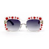 Gucci 3863s-red красные с голубой линзой 