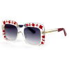 Gucci 3863s-red красные с голубой линзой 