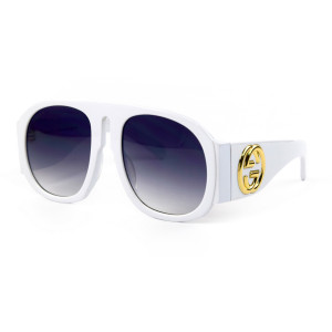 Gucci 0152-white білі з блакитною лінзою фото