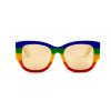 Gucci 0276s-rainbow білі з жовтою лінзою