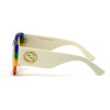 Gucci 0276s-rainbow білі з жовтою лінзою