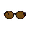 Gucci 0280s-leo коричневые с коричневой линзой 