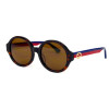 Gucci 0280s-leo коричневые с коричневой линзой 
