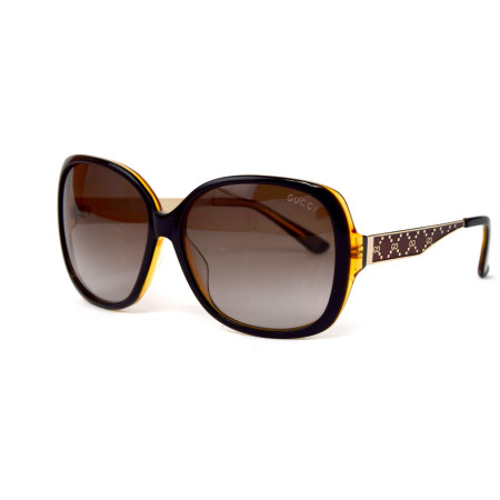 Gucci 6044c05 коричневые с коричневой линзой 