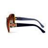 Gucci 4011c04 чёрные с коричневой линзой 