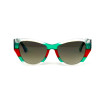 Gucci 3876-green-red прозрачные с зелёной линзой 