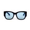 Gucci 0276s-blue чёрные с голубой линзой 