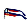 Gucci 0276s-blue чёрные с голубой линзой 