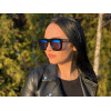 Karen Walker 1401532-bl чёрные с синей линзой 