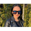 Karen Walker 1401532-bl чёрные с синей линзой 