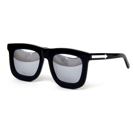 Karen Walker 1401547 чёрные с серебряной линзой 