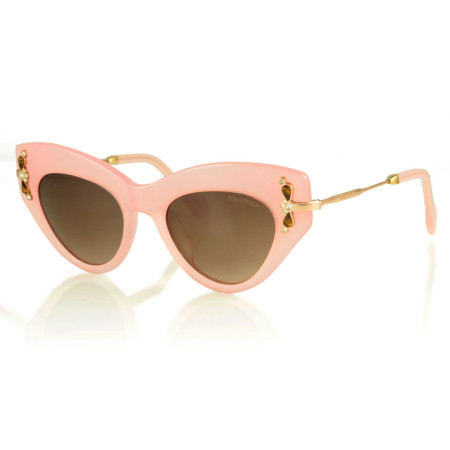 Miu Miu mu04ps-04 розовые с коричневой линзой 