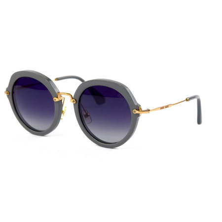 Miu Miu 52-26-grey серые с фиолетовой линзой поляризационные