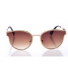 Женские солнцезащитные очки 004brown золотые с коричневой линзой 