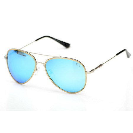 Christian Dior 4396blue-M металлик с бирюзовой линзой 