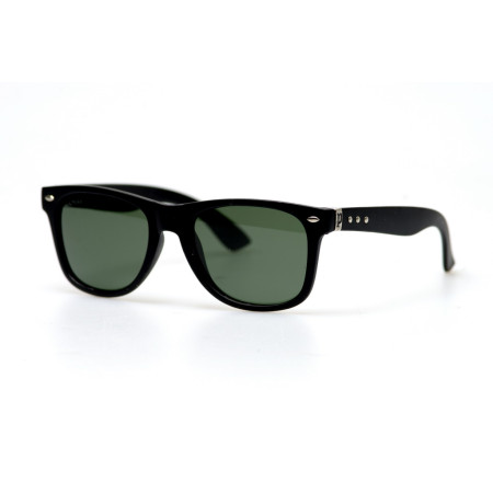 Мужские солнцезащитные очки 7820c2green чёрные с зелёной линзой поляризационные