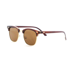 Женские солнцезащитные очки Классика 3016-brown-W коричневые с коричневой линзой  фото