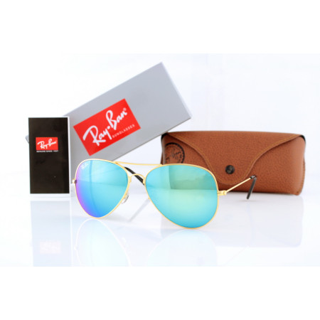Ray Ban Оригінали 3026seabreeze-g золоті з синьою лінзою