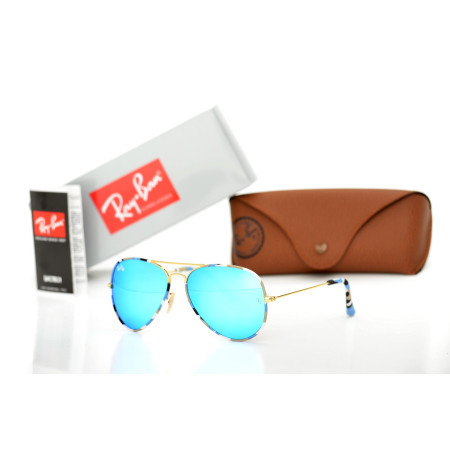 Ray Ban Оригінали 3026haki-blue хакі з синьою лінзою