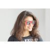 Ray Ban Круглые 4171y червоний с серой линзой 