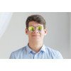 Ray Ban Круглые 3447lime-silver серебряные с зелёной линзой 