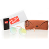 Ray Ban Круглые 3447lime-silver серебряные с зелёной линзой 