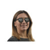 Ray Ban Круглые 4256z чёрные с ртутной линзой 