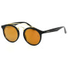 Ray Ban Круглые 4256g чёрные с золотой линзой 