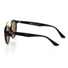 Ray Ban Круглые 4256g чёрные с золотой линзой 