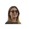 Ray Ban Круглые 4256g чёрные с золотой линзой 