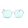 Іміджеві окуляри s4210-01 золоті із зеленою лінзою
