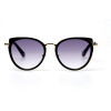 Женские солнцезащитные очки 1368c1 фиолетовые с чёрной линзой 
