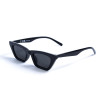 Женские солнцезащитные очки asos-black-1 чёрные с чёрной линзой 