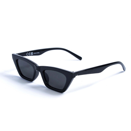 Женские солнцезащитные очки asos-black-1 чёрные с чёрной линзой 